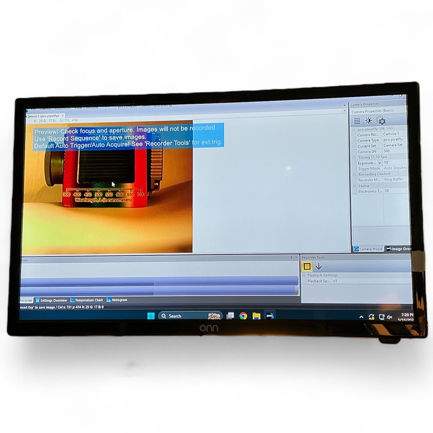 PCO Pixelfly PF-C-QE USB Color Camera 1392 × 1040 pixels