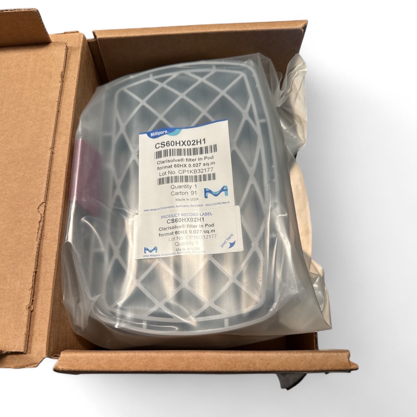 Millipore Clarisolve® Depth Pod Filter CS60HX02H1 – 0.027m²