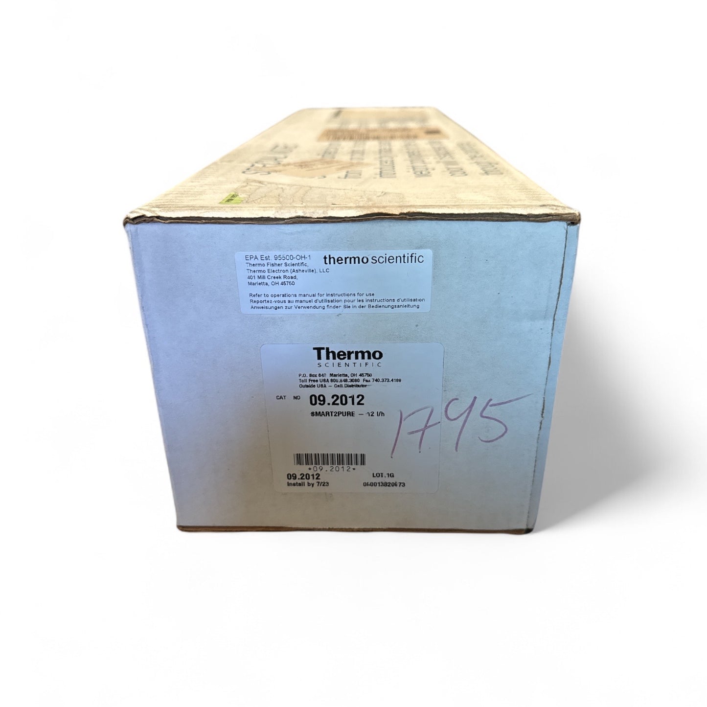 Thermo Scientific 09.2012 Barnstead SMARTPURE Reverse Osmosis Membrane – ~12 L/hr