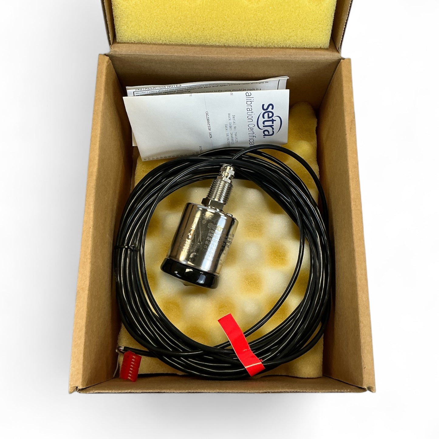 Setra Systems Pressure Transmitter C290 2901030PGT611303RN