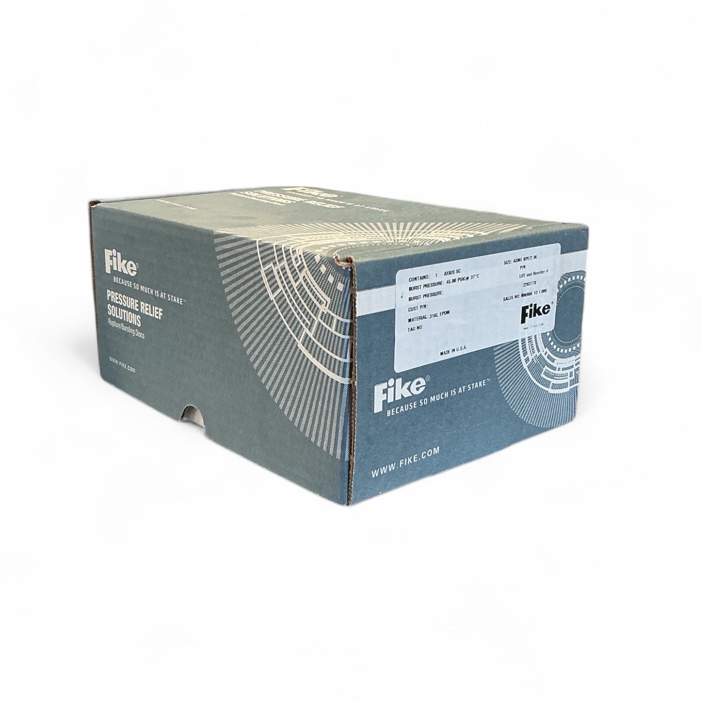 Fike Axius SC Rupture Disc 1.5" ASME BPE | 45 PSI | 316L EPDM | New Sealed in Box USA Made