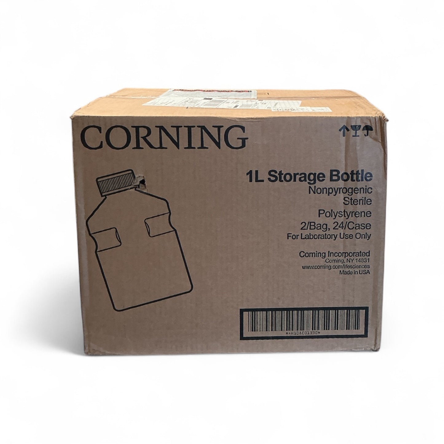 Corning 430518 1L Storage Bottles | 24/Case | Sterile Polystyrene | Unopened Full Box