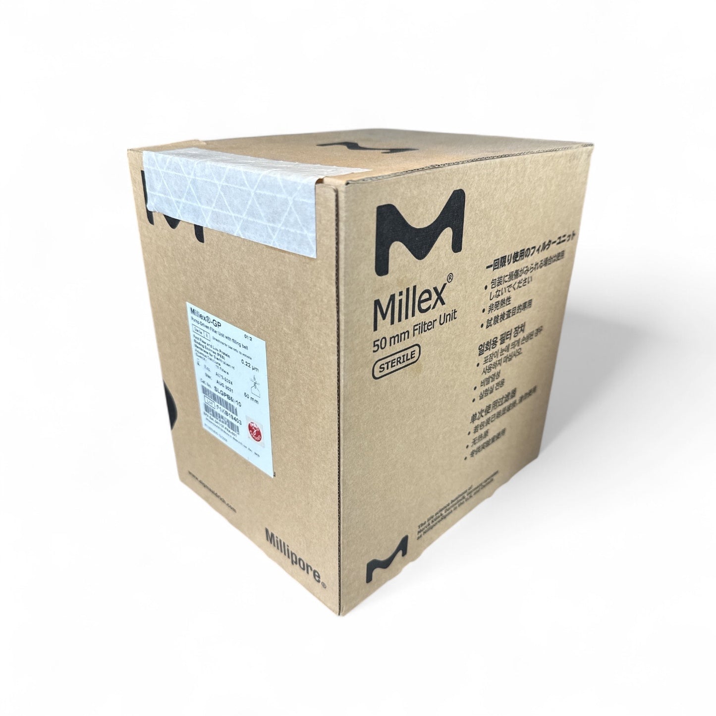 Millipore Millex-GP SLGPB5010 50mm Filter Units – 0.22 µm PES, Sterile – Full Box of 10 (Factory Sealed)