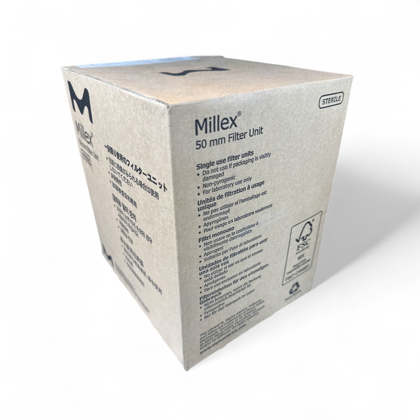 Millipore Millex-GP SLGPB5010 50mm Filter Units – 0.22 µm PES, Sterile – Full Box of 10 (Factory Sealed)