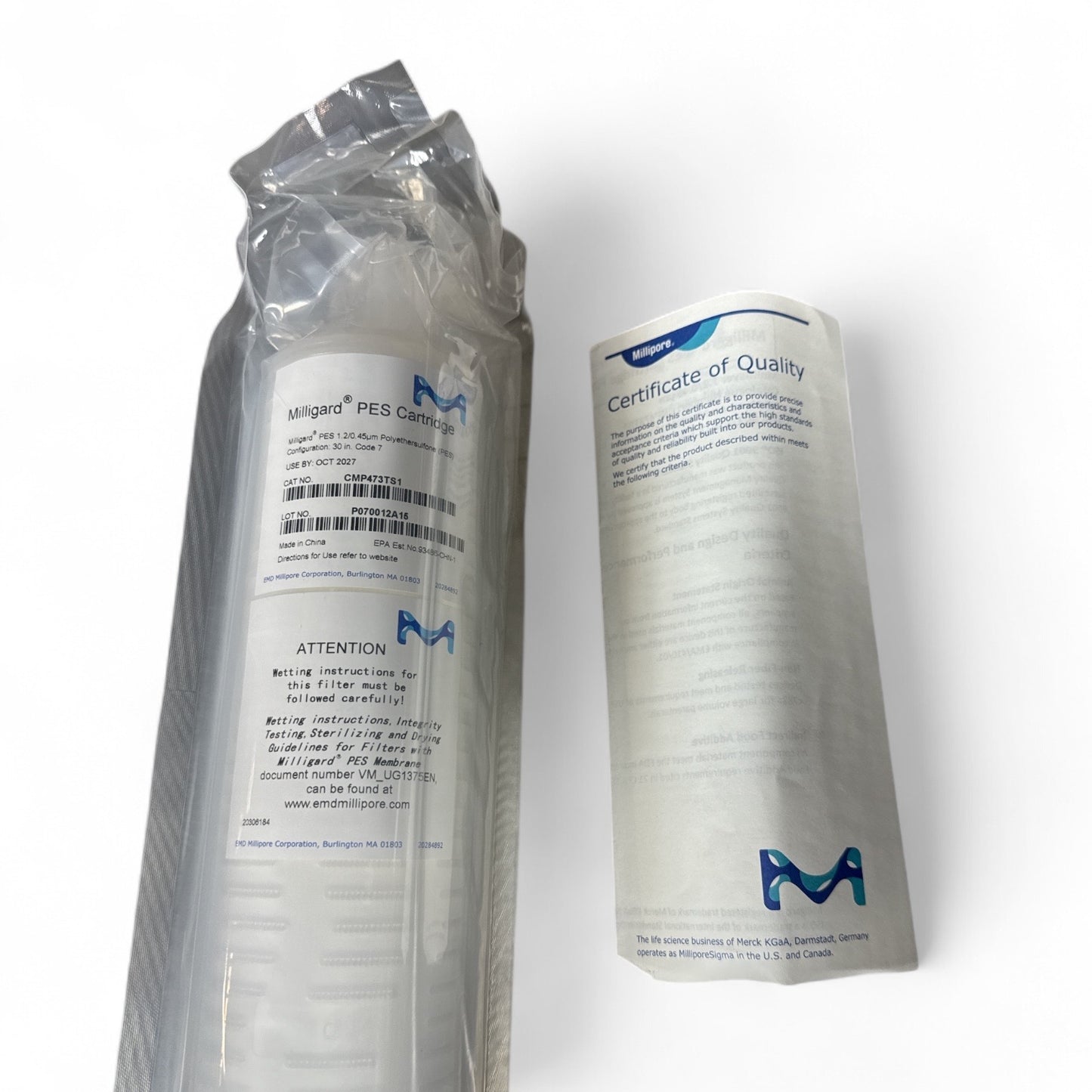 Millipore Milligard PES Cartridge CMPM473T5H1