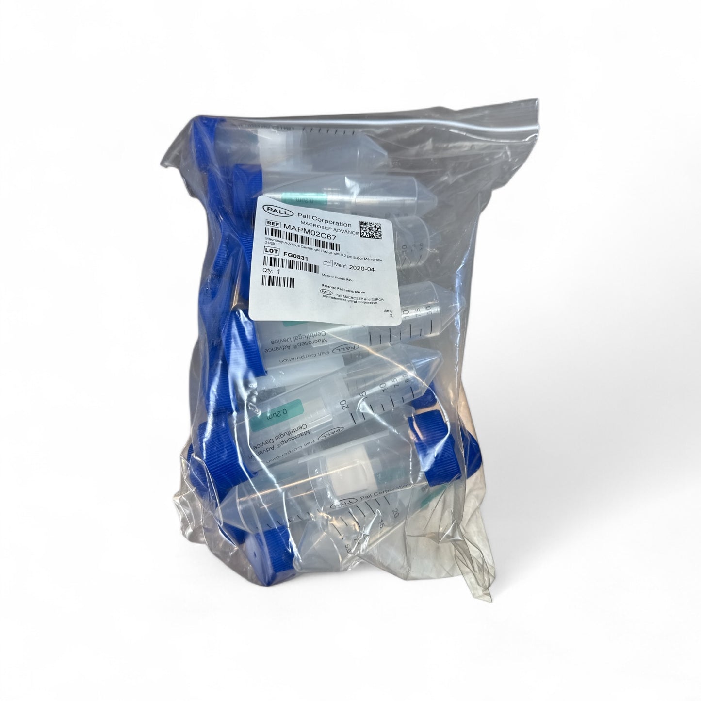Pall AcroPrep Advance Centrifugal Devices MAPM025C67 – 30K MWCO, 0.25 mL Capacity - Qty 24