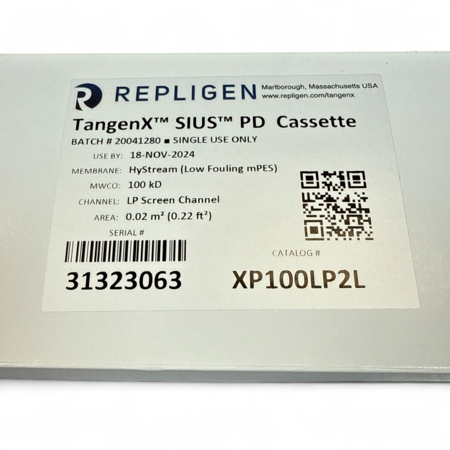 Repligen TangenX SIUS PD Cassette XP100LP2L – 0.02 m², 100 kD