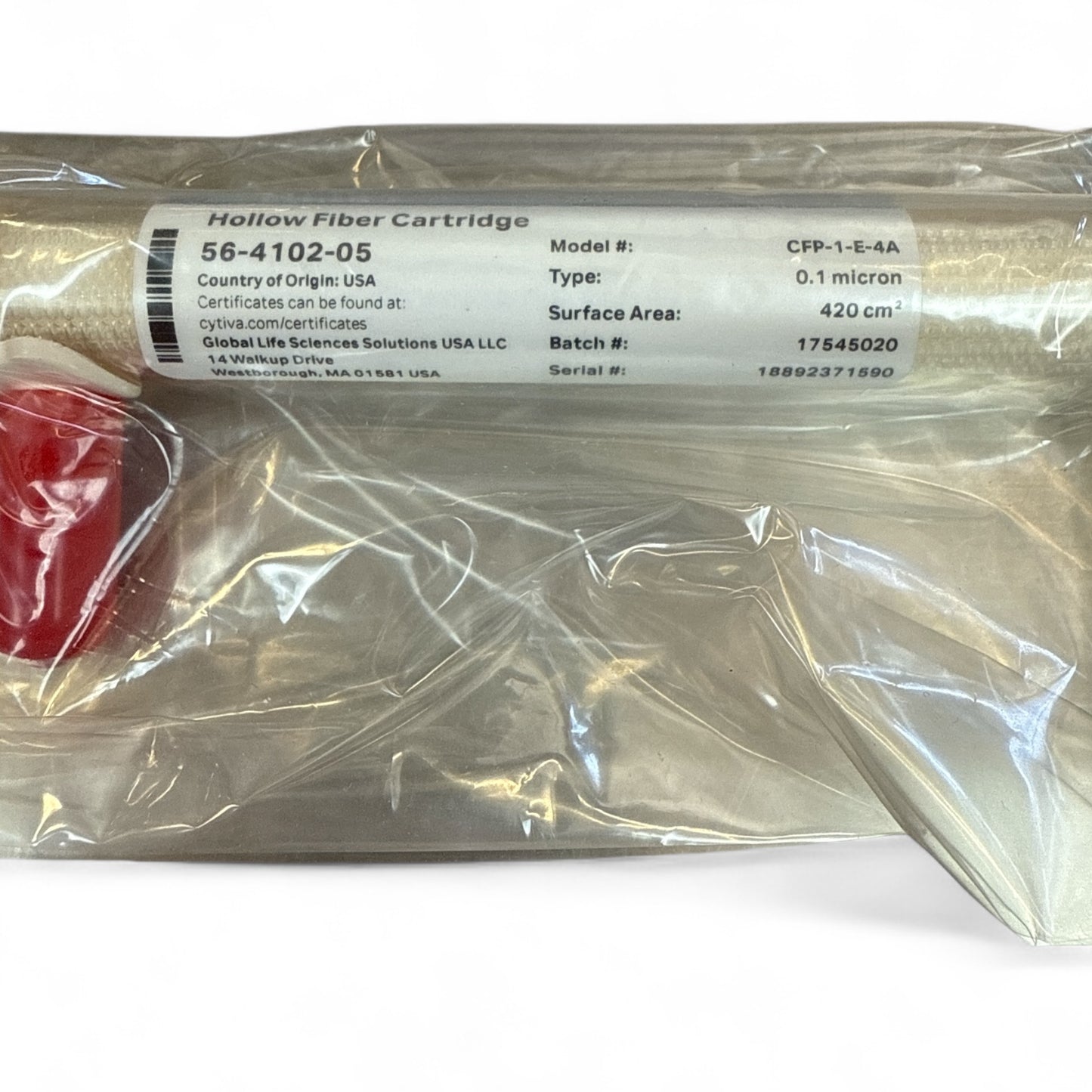 Cytiva Hollow Fiber Cartridge CFP-1-E-4A 0.1 Micron 420cm²