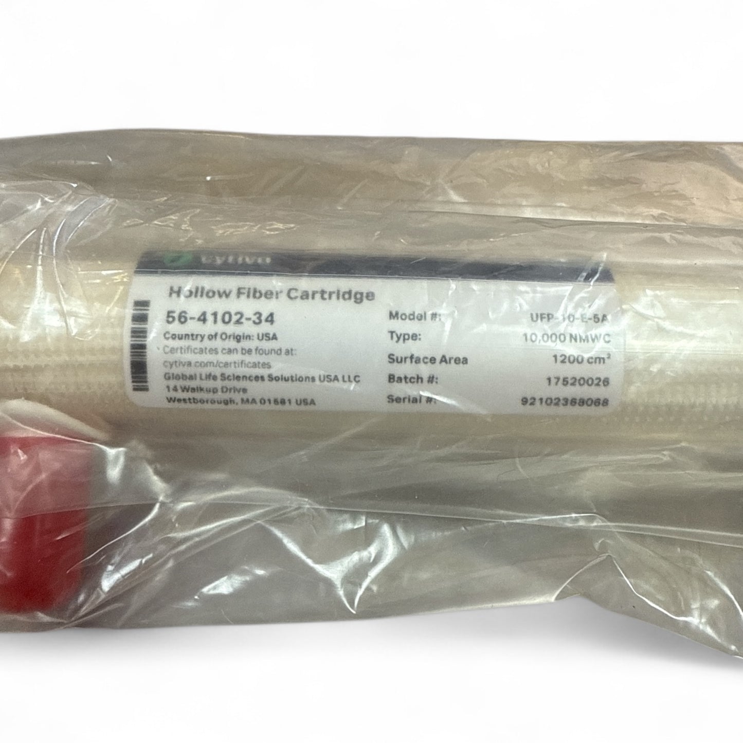 Cytiva Hollow Fiber Cartridge 56-4102-34 UFP-10-E-5A 10,000 NMWC 1200 cm² — New in Box
