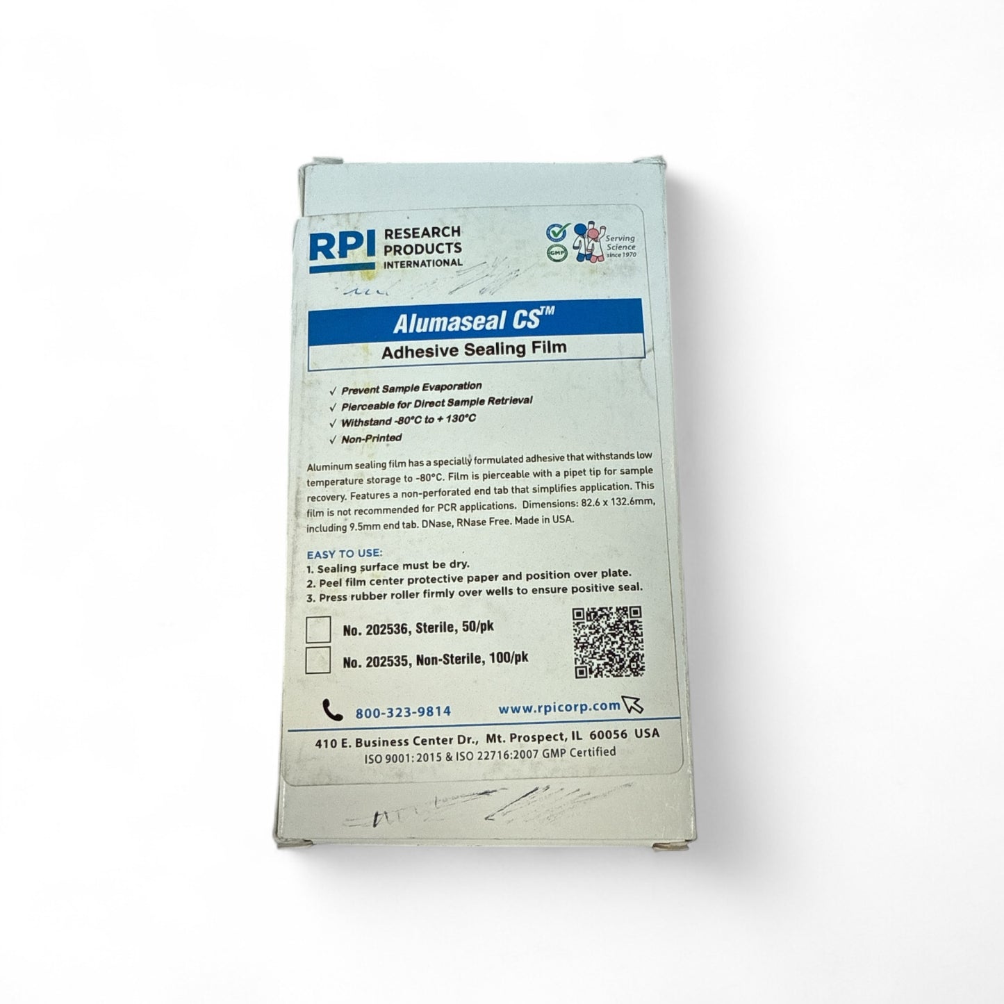 RPI Alumaseal CS Adhesive Sealing Film, 100 Sheets 202535 (Best Offer)