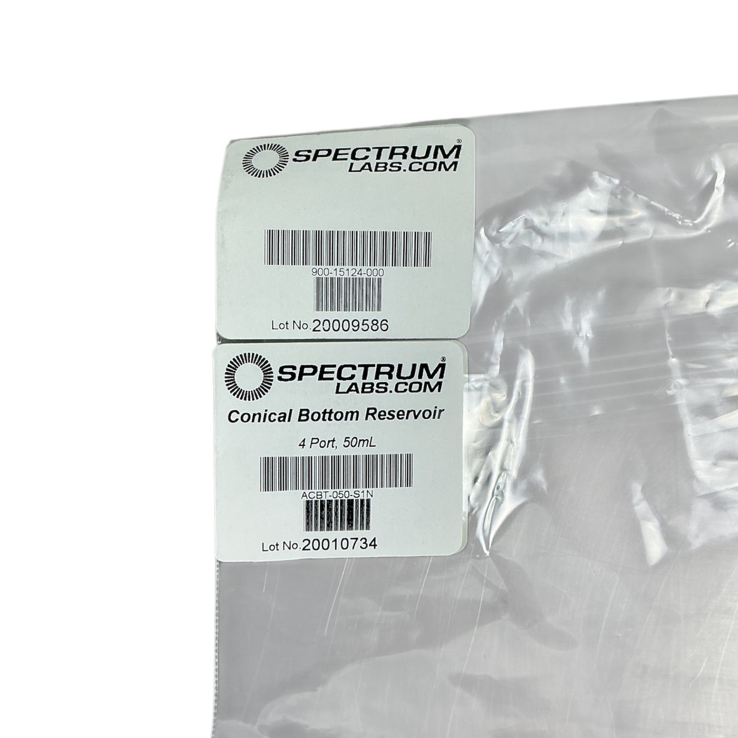 Spectrum Labs 4-Port 50mL Conical Reservoir ACBT-050-S1N Non-Irradiated