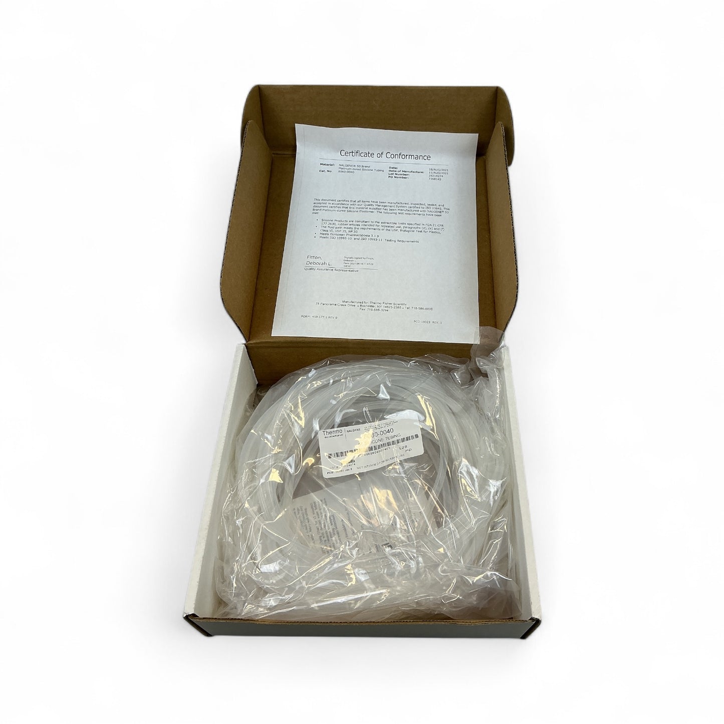 Thermo Scientific Silicone Tubing 50FT 8060-0040 0.187" ID x 0.312" OD NEW