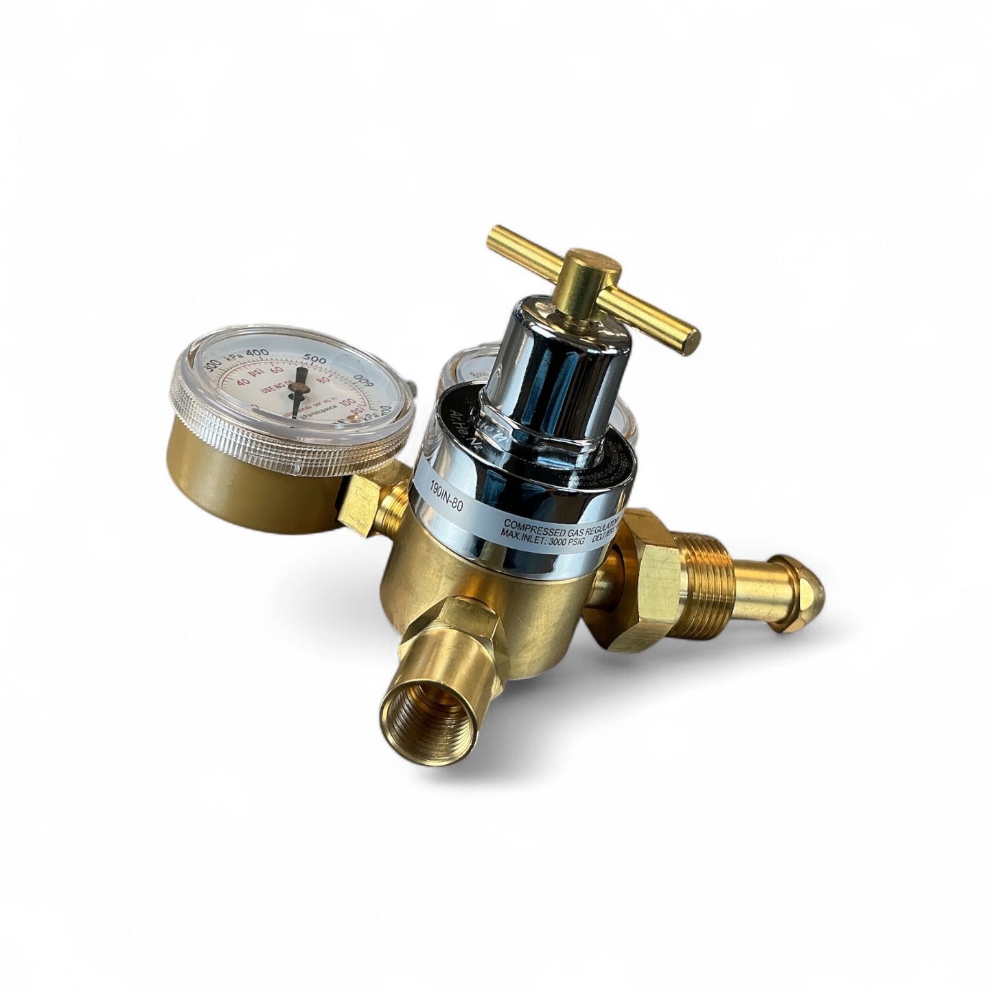 GENTEC Compressed Gas Regulator 190IN-80 Inert 4500 PSI CGA580 (Best Offer!)