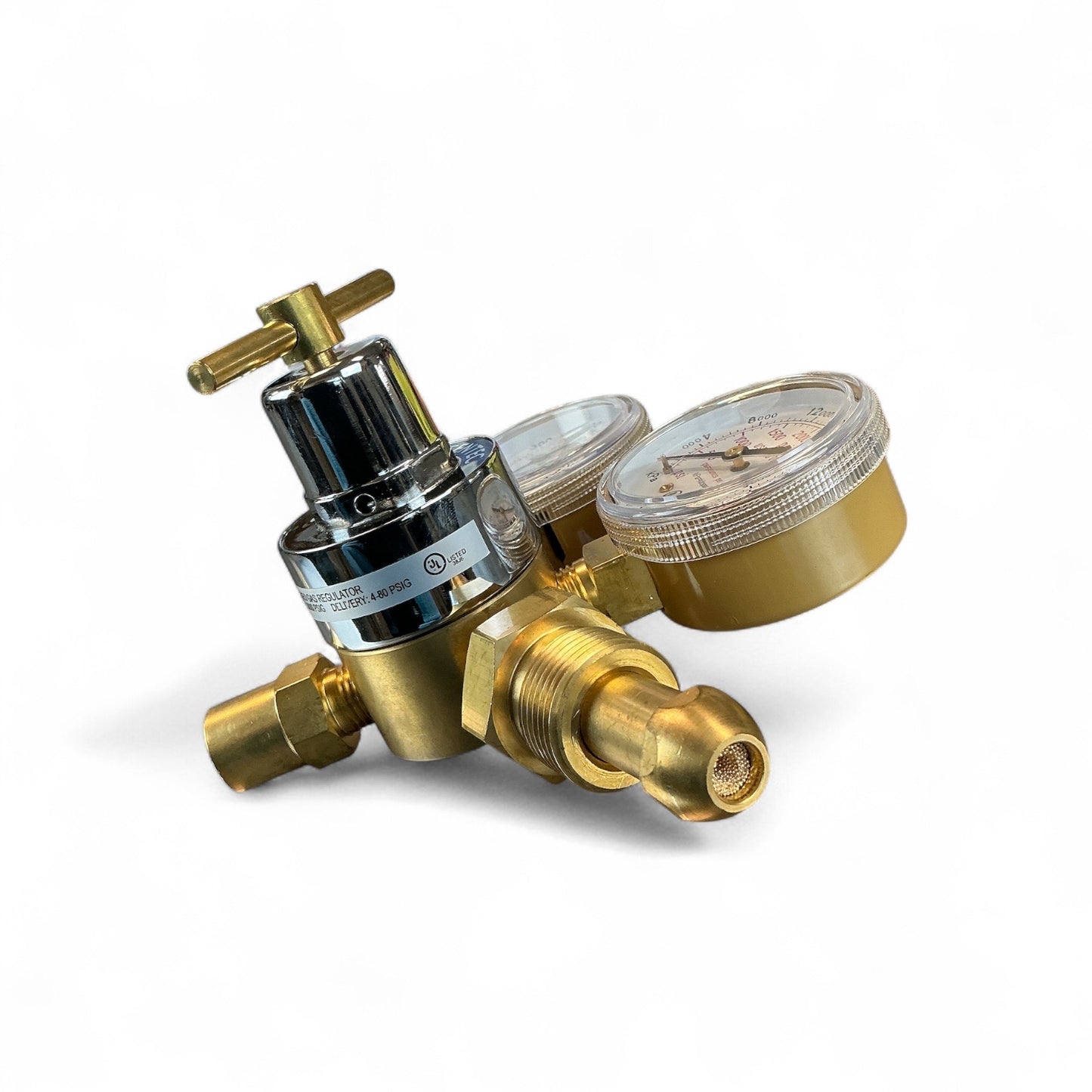 GENTEC Compressed Gas Regulator 190IN-80 Inert 4500 PSI CGA580 (Best Offer!)