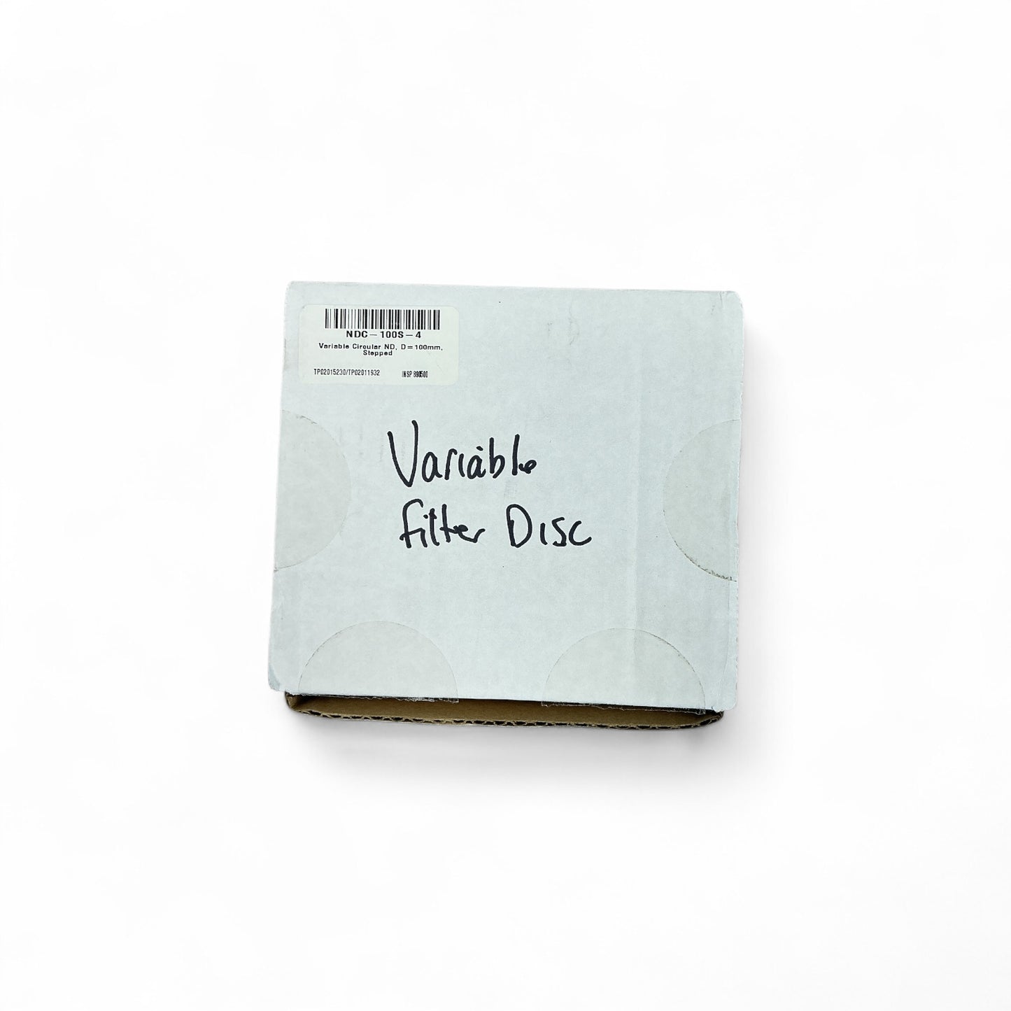 Thorlabs NDC-100S-4 Variable ND Filter Ø100mm OD 0.04–4.0 Unmounted NEW