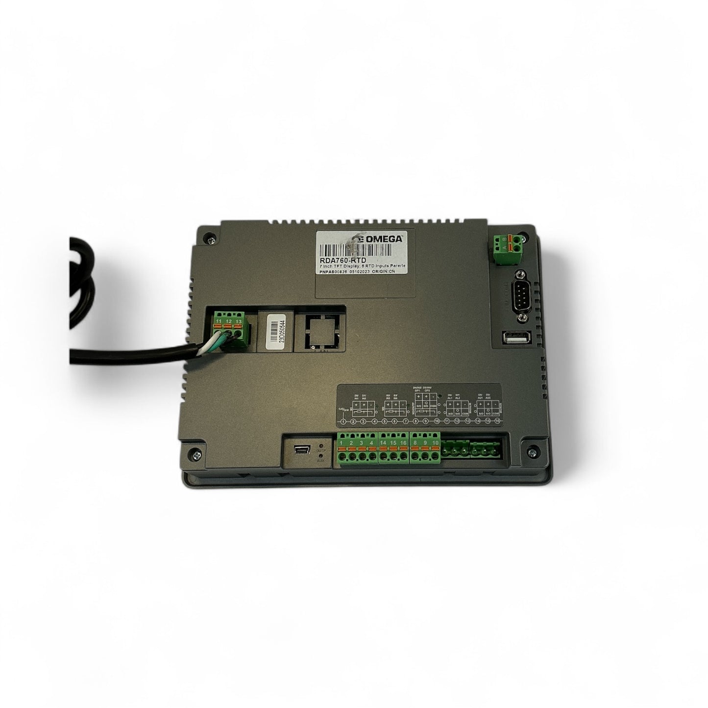 Omega RDA760-RTD 7" TFT Display 6 RTD Inputs Parallel Interface