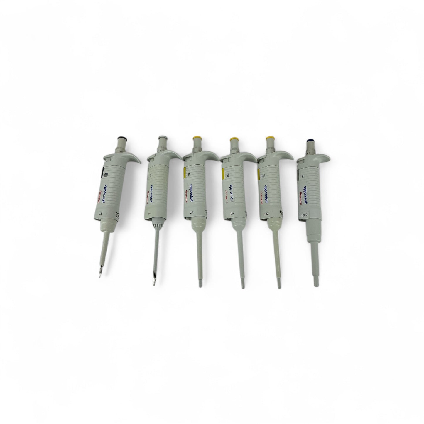 Eppendorf Research Pipette Lot – 6pcs Manual Single Channel