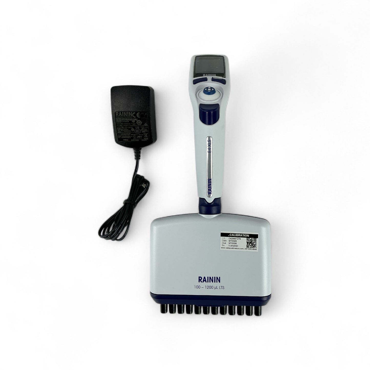 Rainin E4 XLS+ 12-Channel Electronic Pipette 100–1200 µL LTS – Light Use