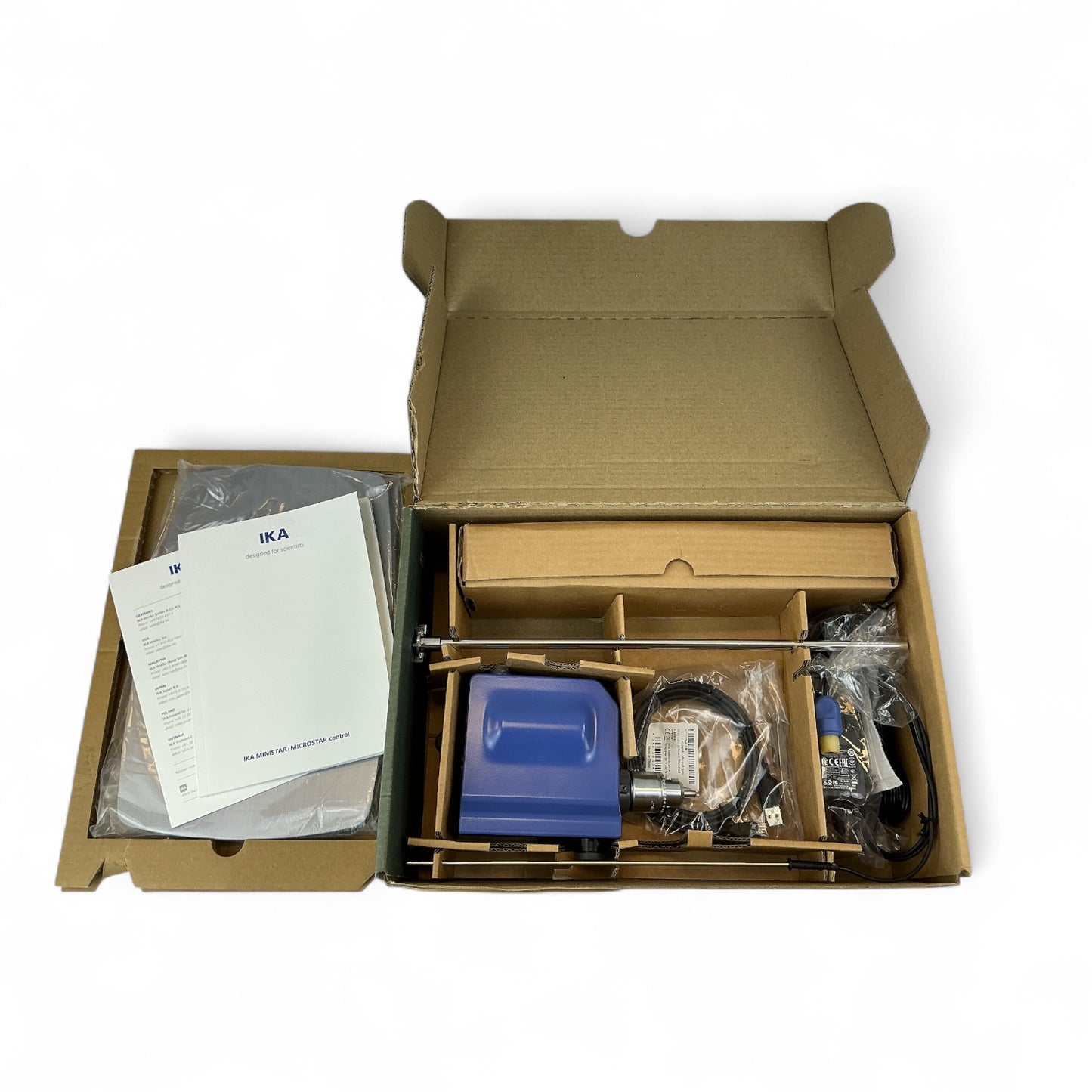 IKA Microstar 7.5 Control Overhead Stirrer & Blade Stirrer – New Open Box