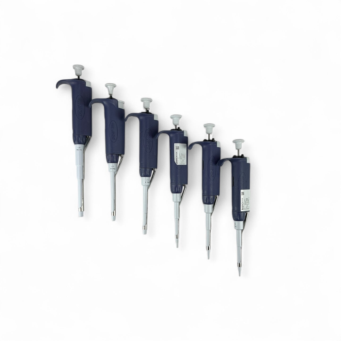 Rainin Pipet-Lite 7pc Pipette Set w/ Carousel – L2 to L1000 + 12-Channel L20