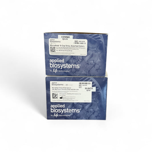 Applied Biosystems MicroAmp 8-Cap Strips & EnduraPlate Reaction Plates Lot (New Open Box!)