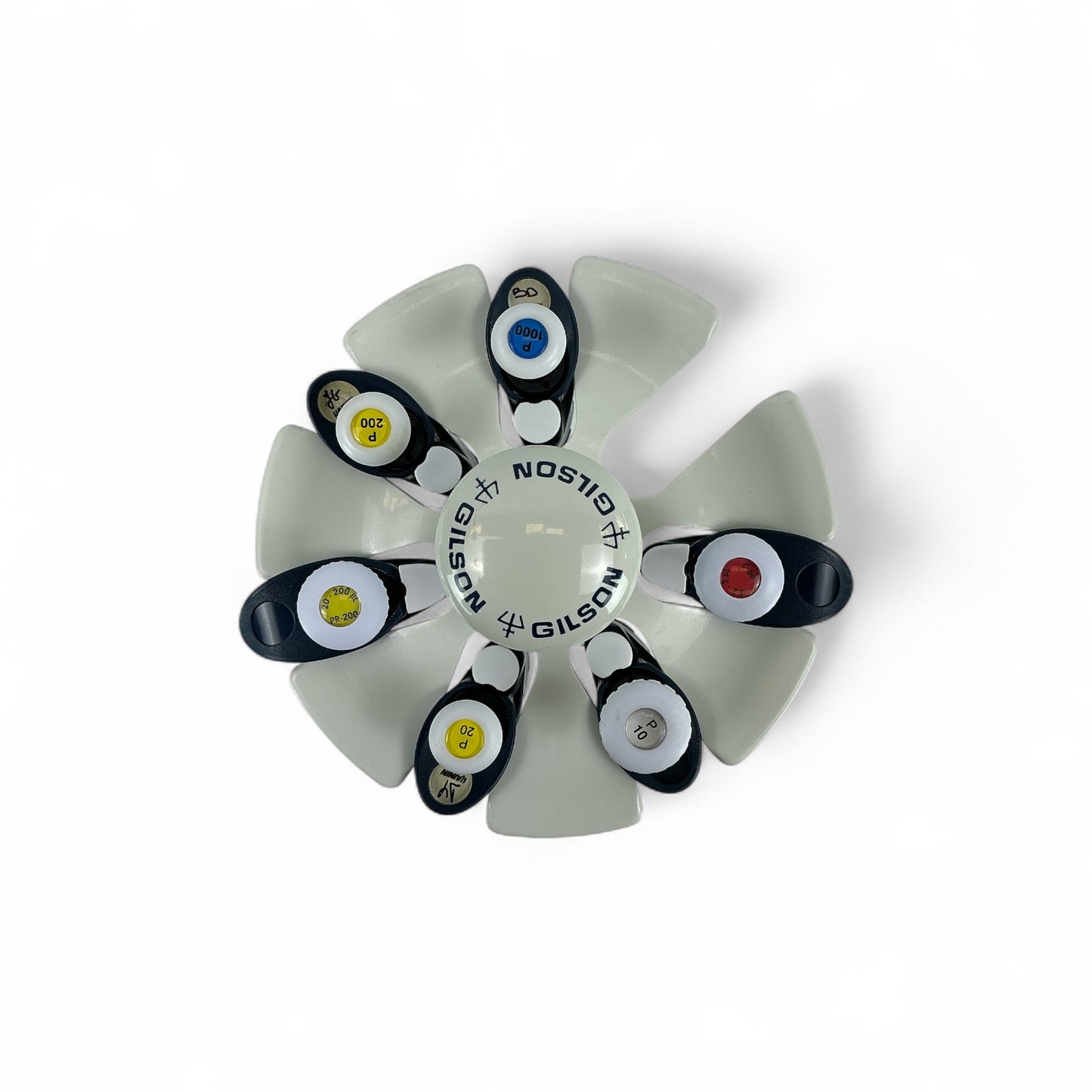 Gilson Pipetman 6-Pipette Set w/ Carousel & Wall Mount – Tested – Cal Expired