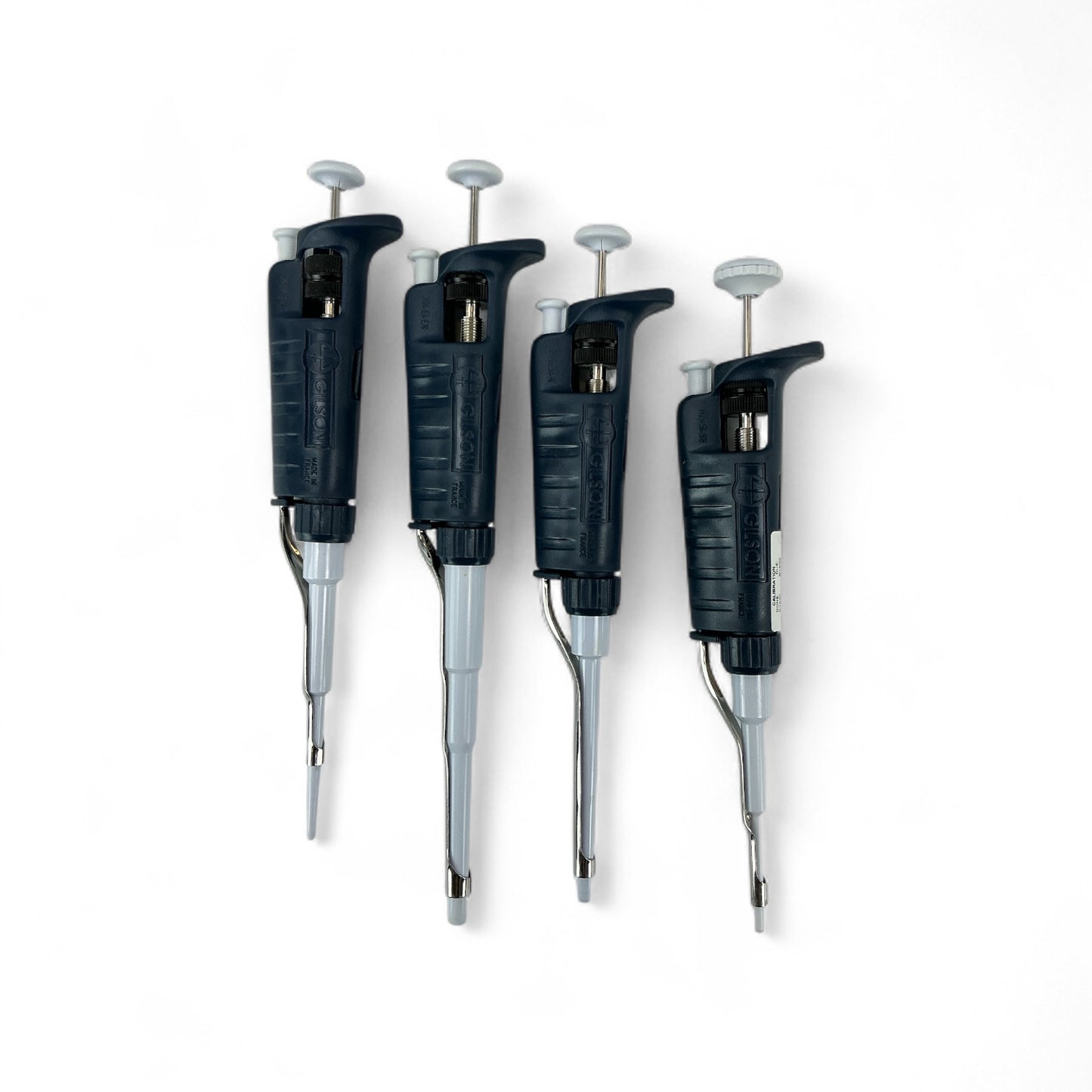 Gilson Pipetman 6-Pipette Set w/ Carousel & Wall Mount – Tested – Cal Expired