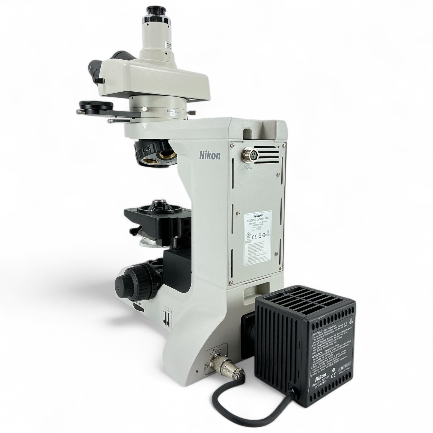 Nikon Eclipse LV100N POL Microscope – P-CL & P-I Analyzer – No Lenses/Stage