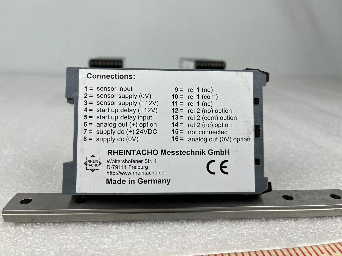 Rheintacho 5820.200 CRRA Speed Monitor 18–36VDC (Powers On)
