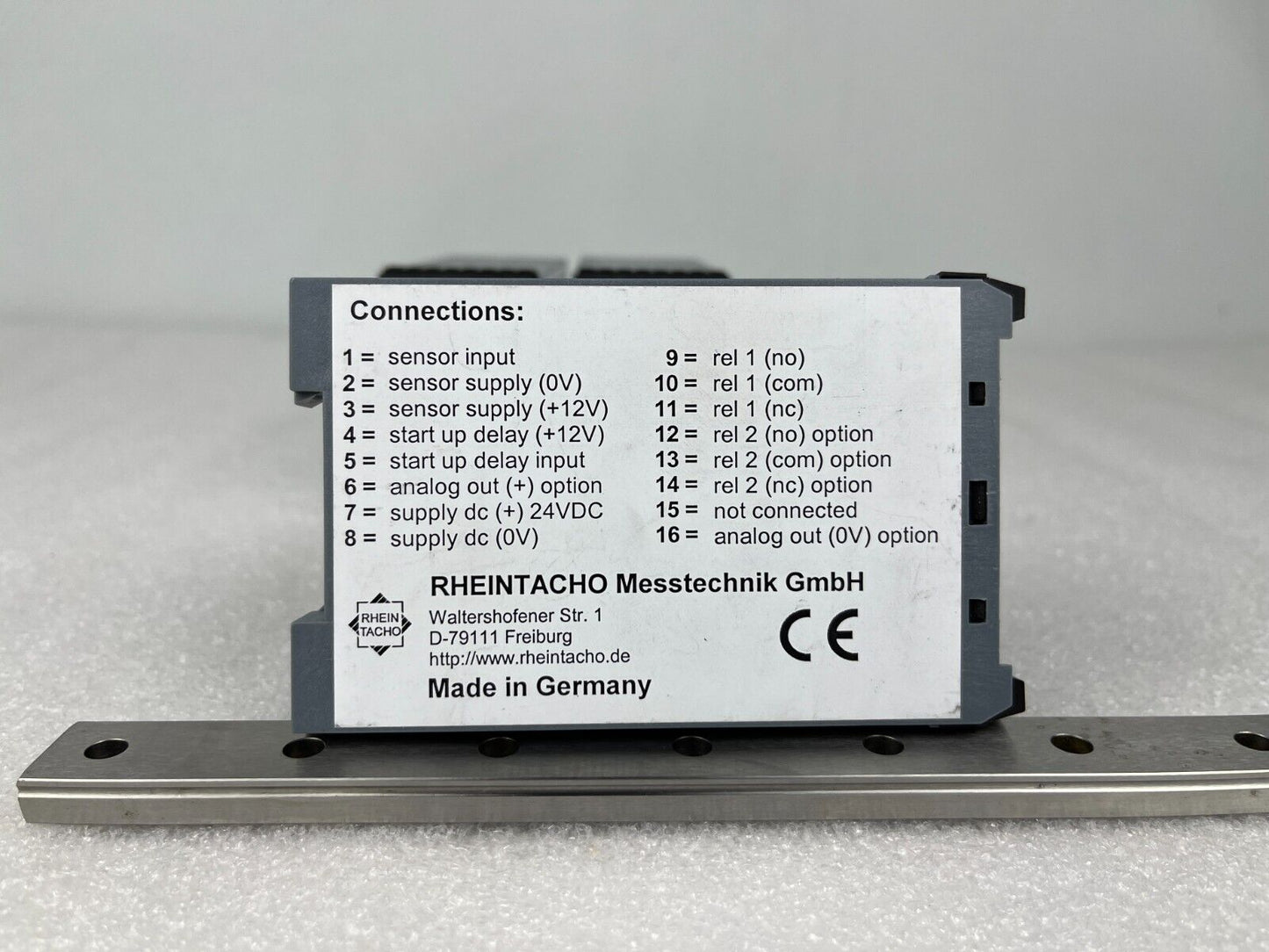 Rheintacho 5820.200 CRRA Speed Monitor 18–36VDC (Powers On)