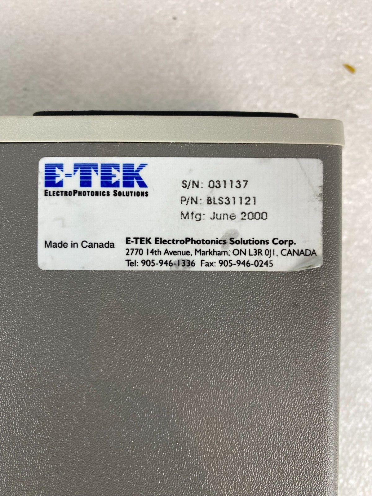 Electrophotonics BLS1550A Broadband Light Source – BLS31121