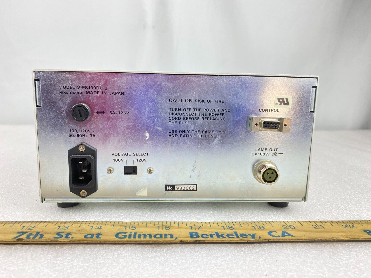 Nikon V-PS100DU-2 Microscope Power Supply for Eclipse E800/E1000