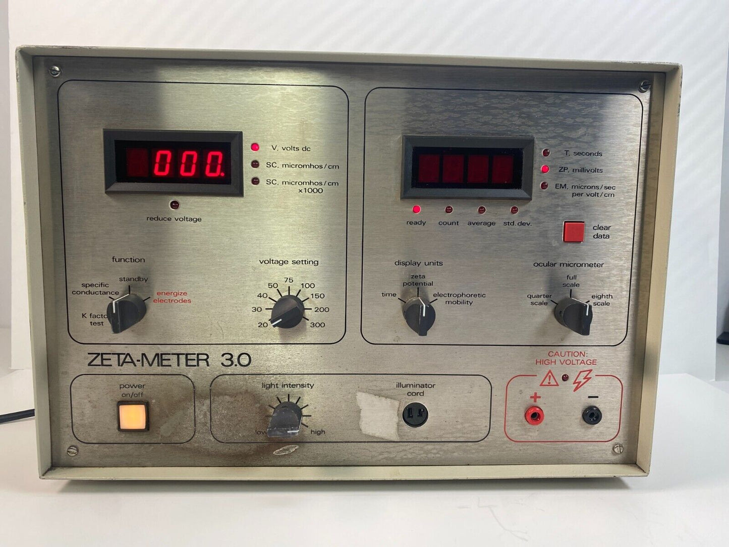 Zeta-Meter 3.0 ZM3-015 Zeta Potential Data Display Instrument
