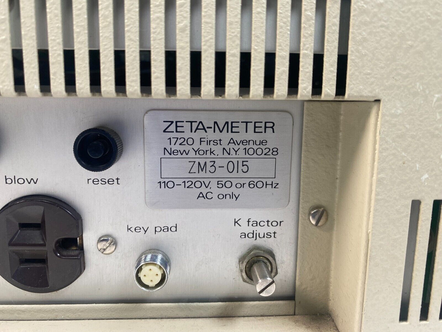 Zeta-Meter 3.0 ZM3-015 Zeta Potential Data Display Instrument
