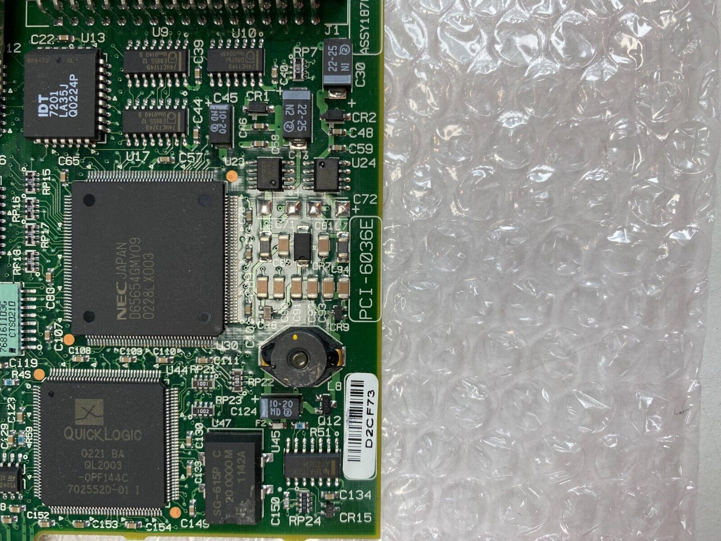 National Instruments PCI-6036E 16-Bit Multifunction I/O Card