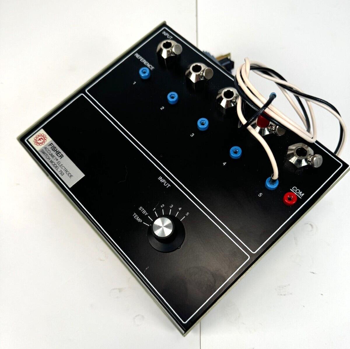 Fisher Scientific Accumet Electrode Switch 753 (Excellent Condition)
