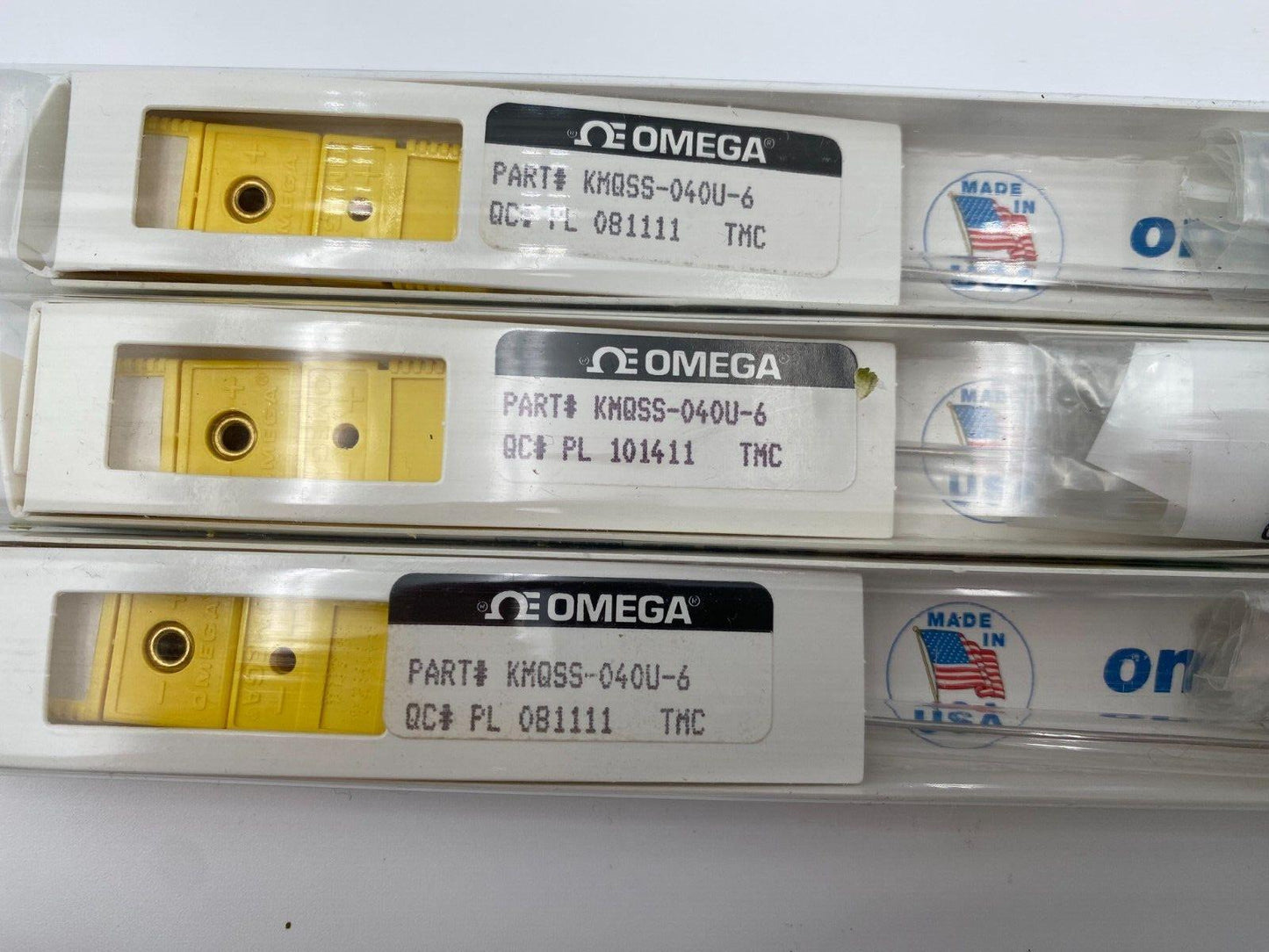 OMEGA THERMOCOUPLES LOT 10 PCS KMQSS-040U-6 KAPTON .20 36" TEFLON .010 36"