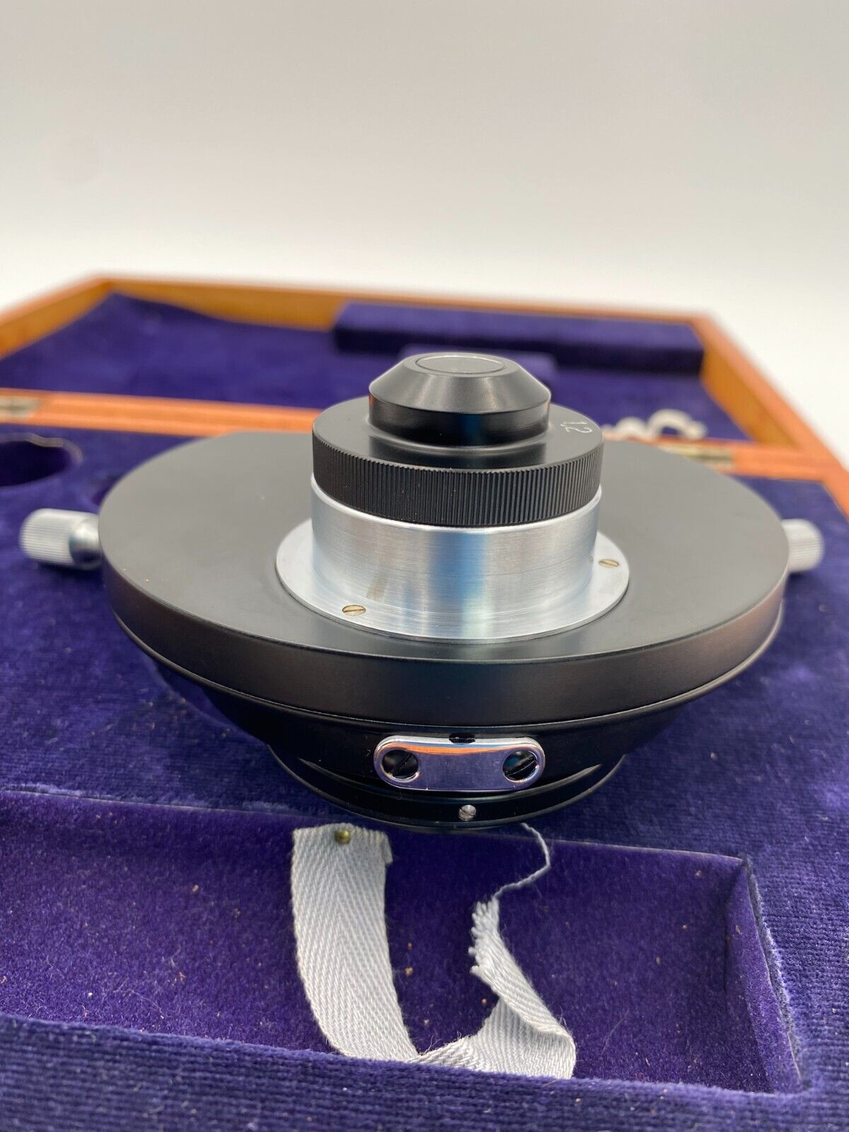 OLYMPUS TIYODA TOKYO PHASE TURRET CONDENSER WITH WOODEN CASE