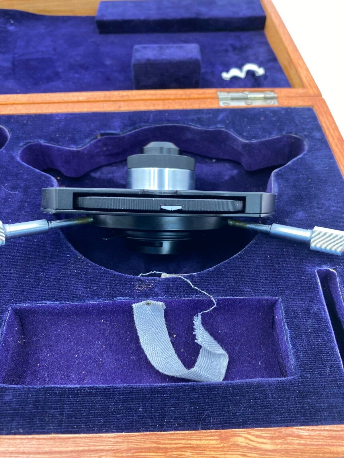 OLYMPUS TIYODA TOKYO PHASE TURRET CONDENSER WITH WOODEN CASE