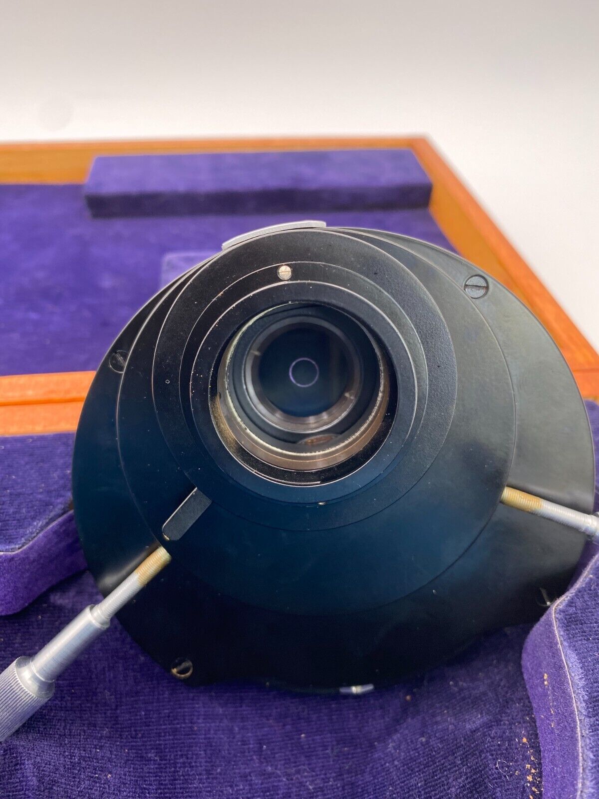 OLYMPUS TIYODA TOKYO PHASE TURRET CONDENSER WITH WOODEN CASE