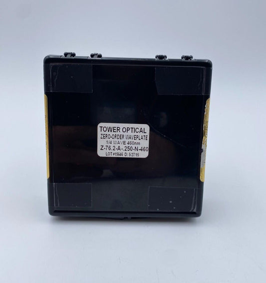 Tower Optical Zero-Order Waveplate 1/4 Wave 460nm Z-76.2-A-.250-N-460