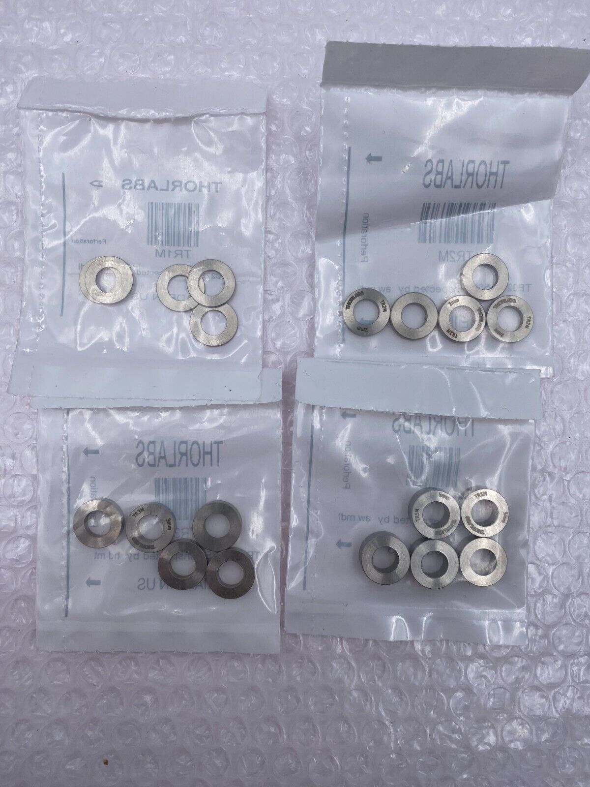 Thorlabs Ø1/2" Post Spacers TR1M, TR2M, TR3M, TR5M 4 Single 5-Packs
