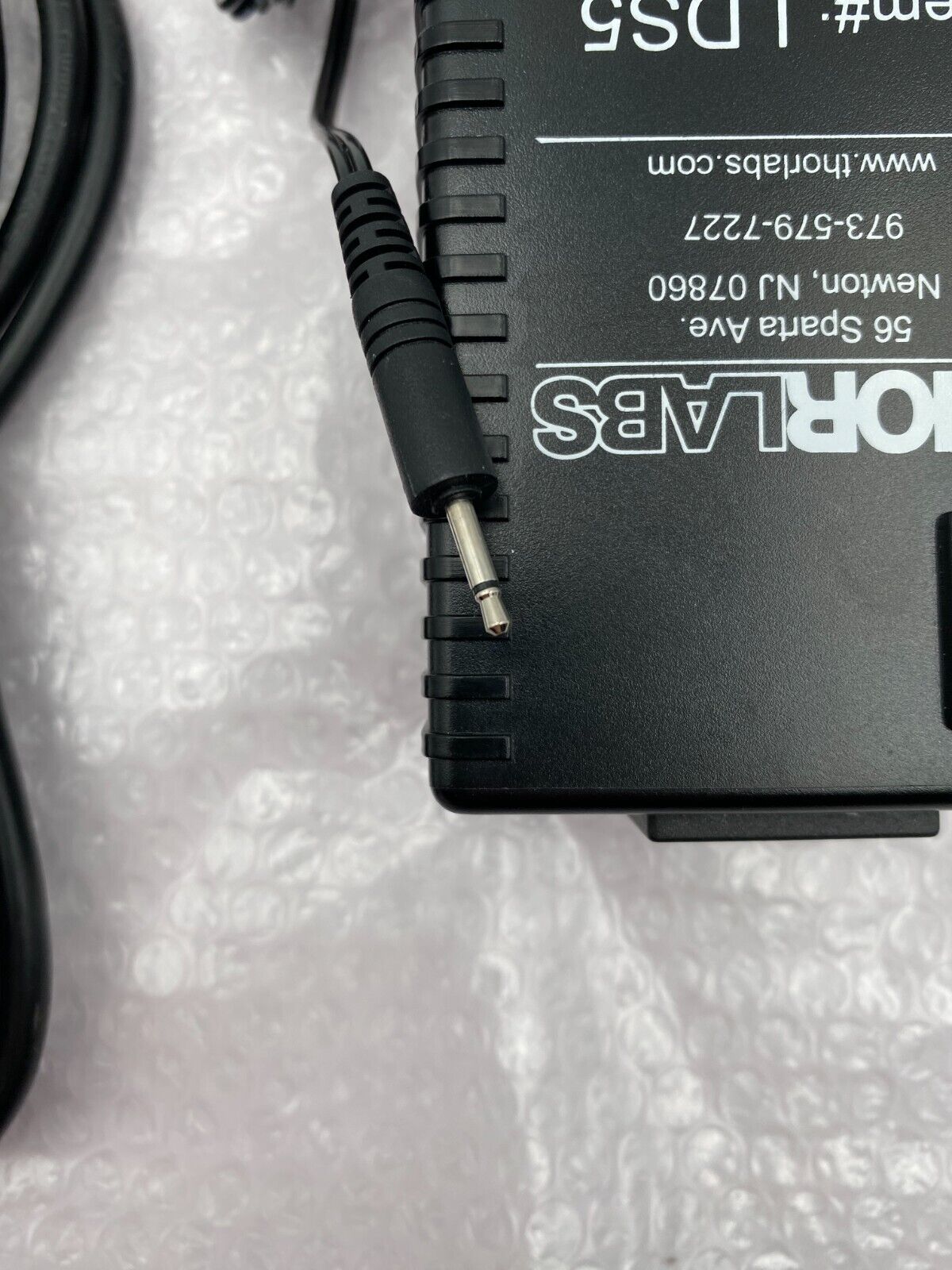 Thorlabs LDS5 - 5 VDC Regulated Power Supply, 2.5 mm Phono Plug, 120 VAC