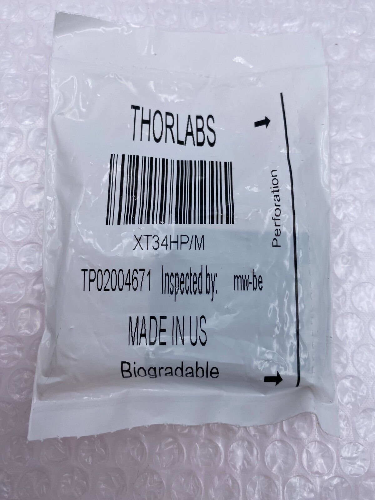 Thorlabs XT34HP/M - Dovetail Mounting Clamp for 34 mm Rails, Metric