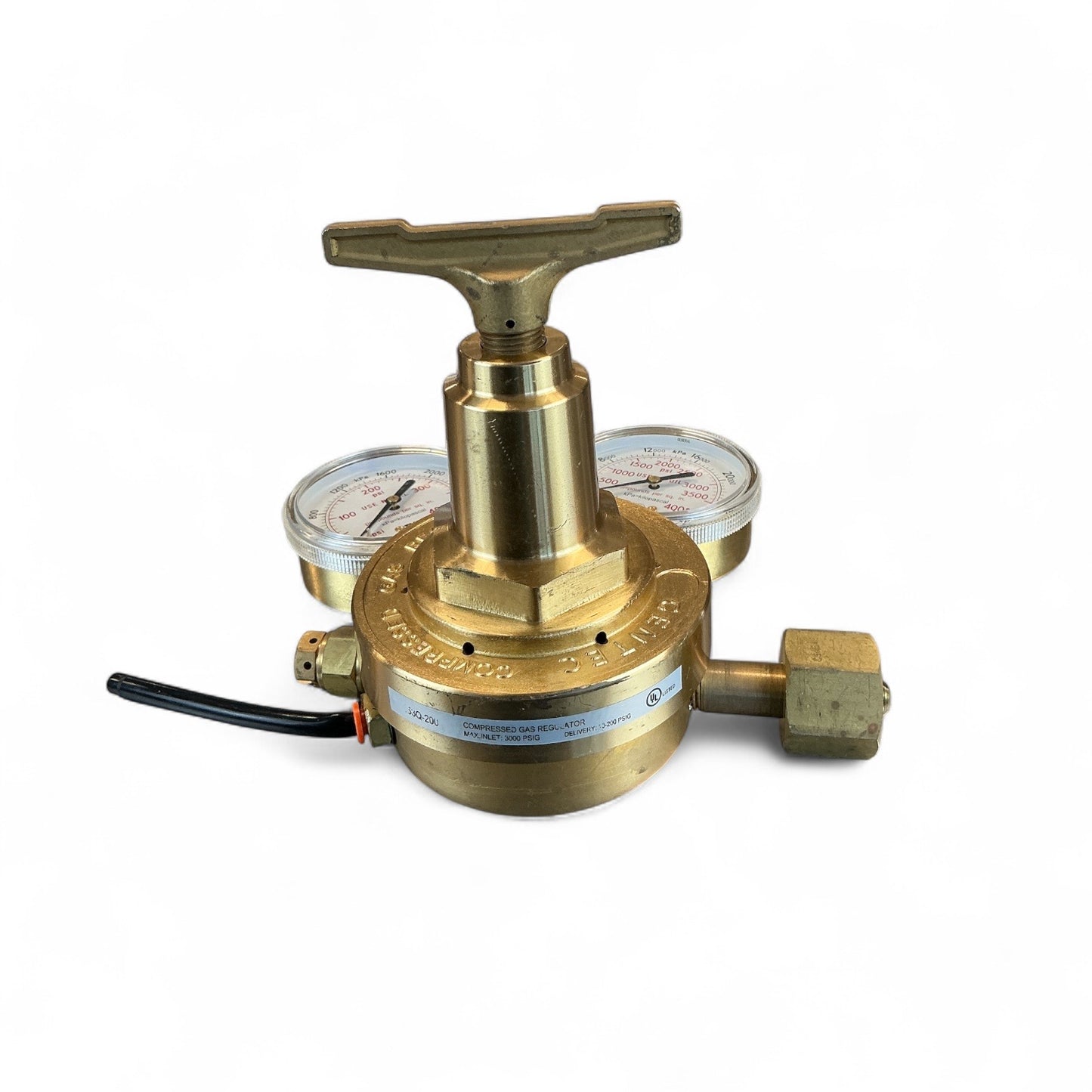 Gentec Compressed Gas Regulator 3000 PSI CGA 346 Model 153Q-200 (Best Offer!)