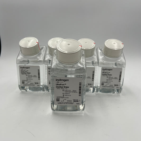 Invitrogen UltraPure Distilled Water 5 x 500ml 5PK EXP 2025-03-30