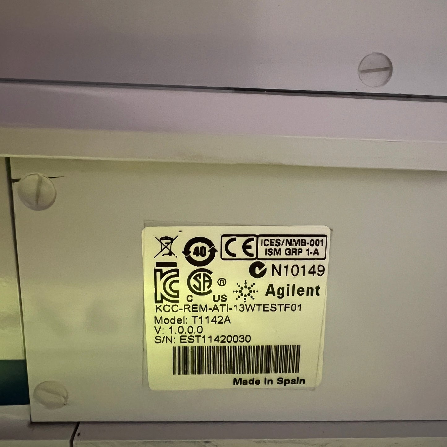 Agilent T1142A Automatic Positioning Robot & Agilent T1141A RFID HF Test Set