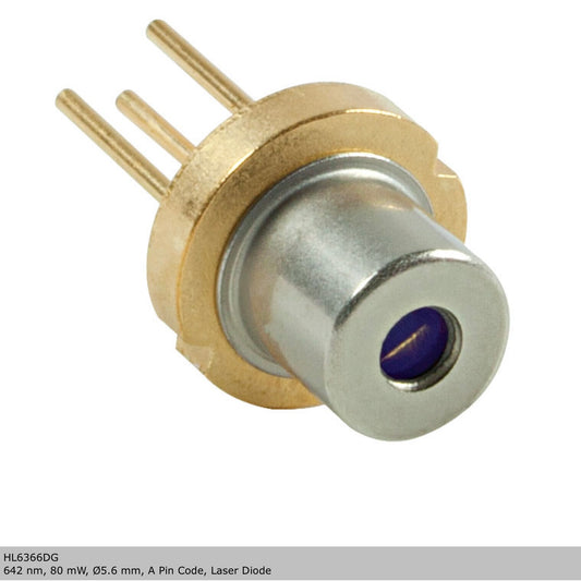 Thorlabs HL6366DG Laser Diode 642nm 80mW Ø5.6mm A Pin Code – New