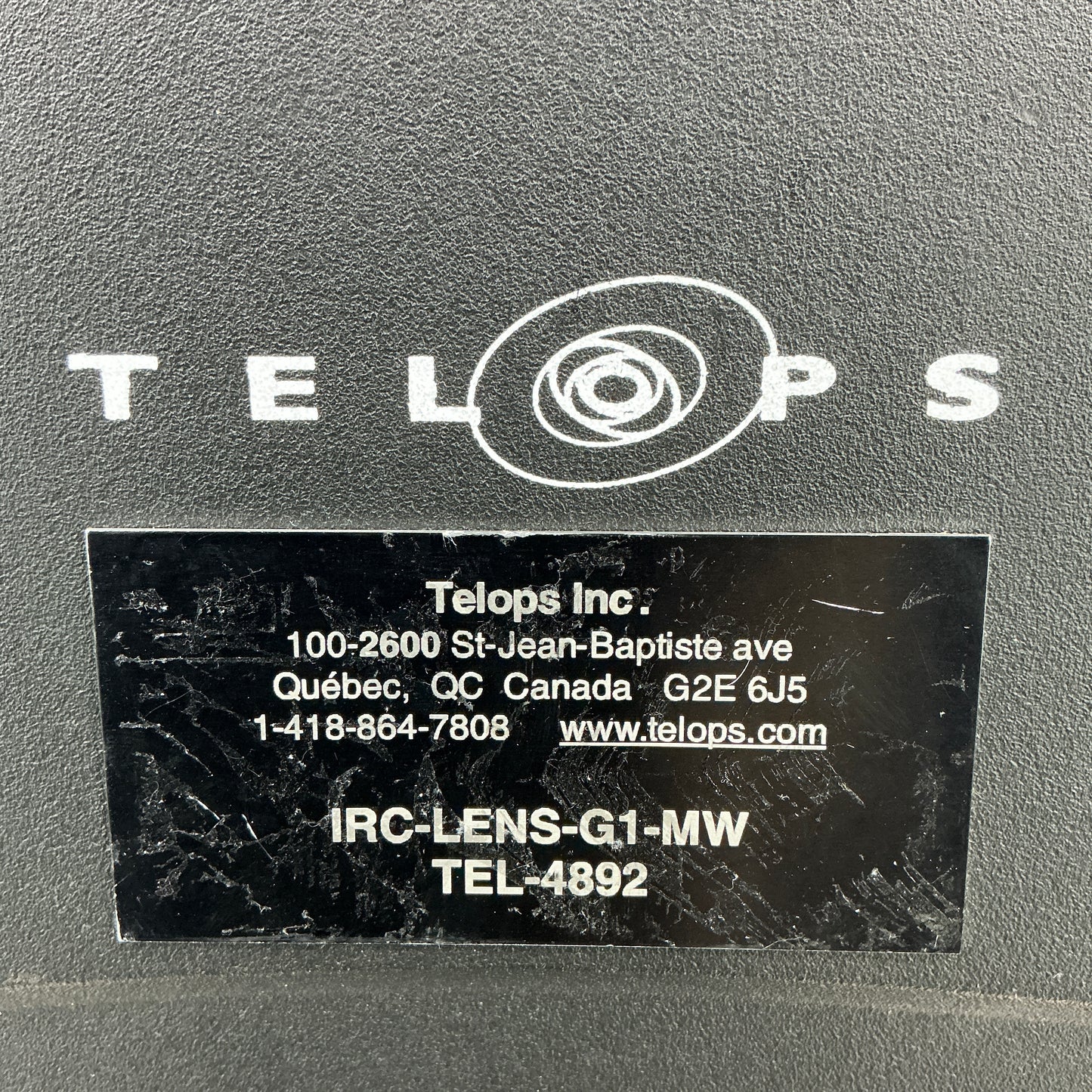 Telops IRC‑LENS‑G1‑MW 1× Microscope Objective Lens – Midwave IR – w/ Case