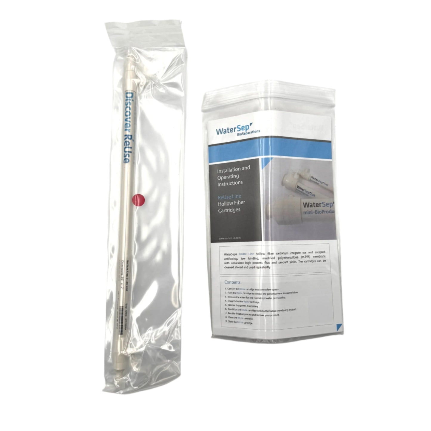 WaterSep Discover12 ReUse Hollow Fiber Cartridge - m-PES, 300k Dalton Membrane EXP 2024
